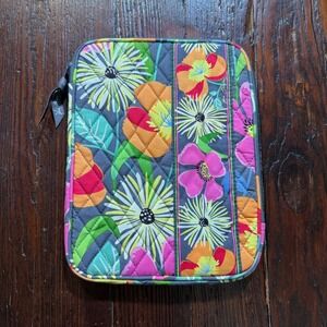 Vera Bradley Padded Case 10x8 Jazzy Blooms Zip Tablet Pad E-Read Retired